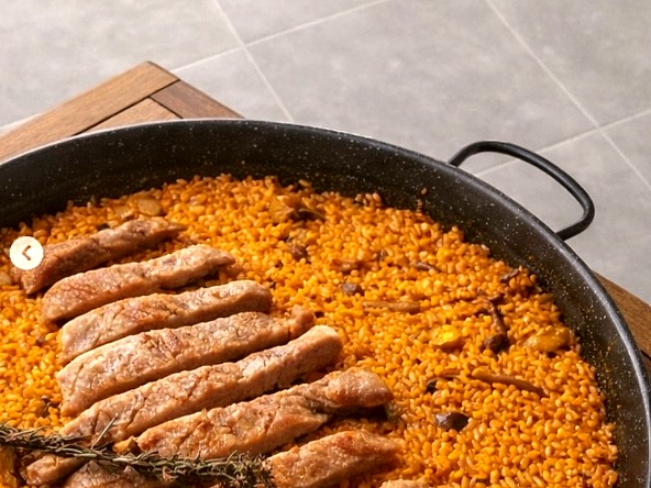 Arroz de secreto ibérico con boletus